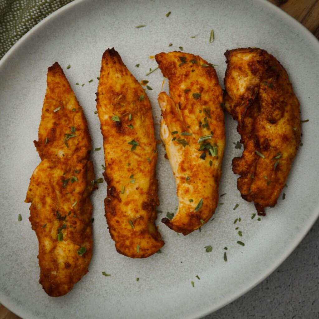 Air Fryer Chicken Strips (No Breading) - A Bite of Delight